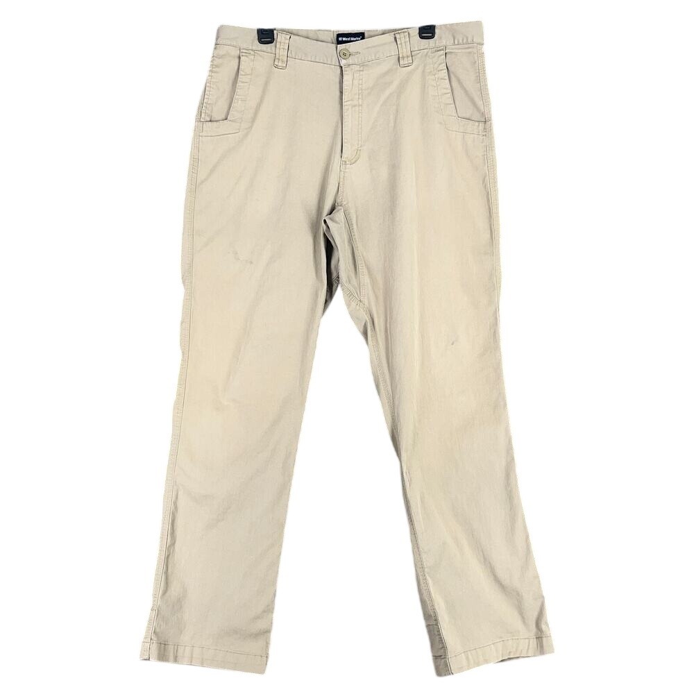 West Marine Pants Men 36x32 Straight Leg Harbor Pant Fishing Dock Boating UPF-30